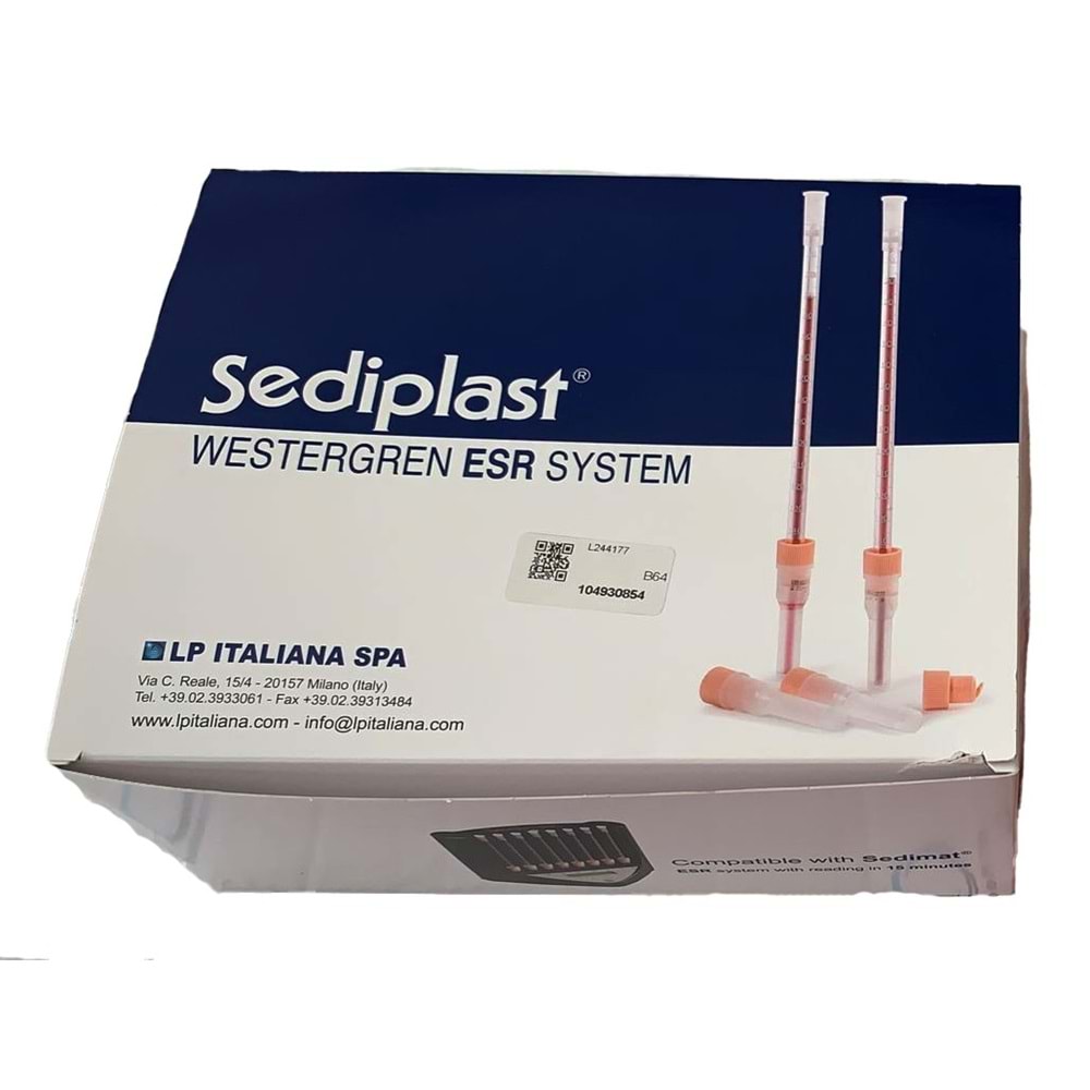 Sedimantasyon Tüp+Pipet 250lik Ambalaj Sediplast