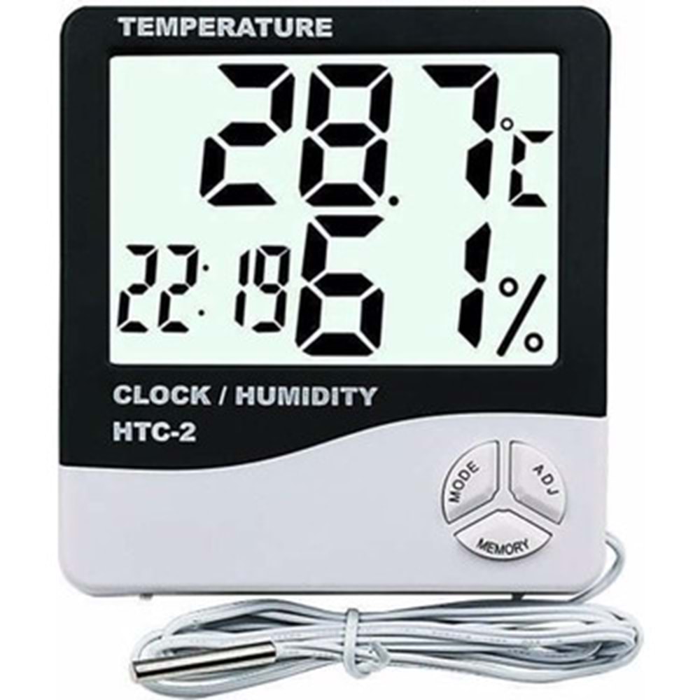 Derece Isı Nem Ölçer Dış Ortam ve Dolap İçi Sensör