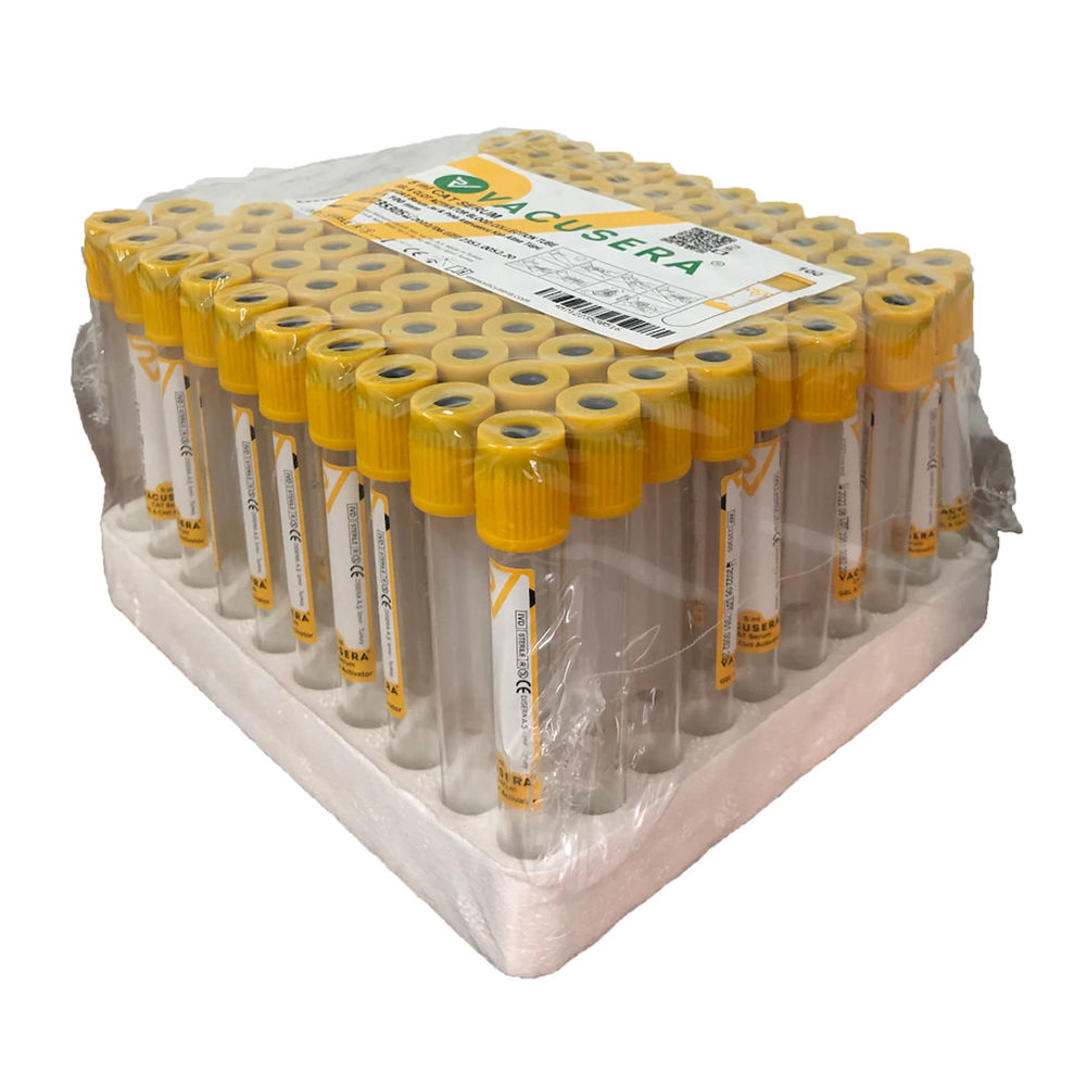 Kan Alma Vakumlu Biyokimya Tüpü 5 ml Jelli Vacusera