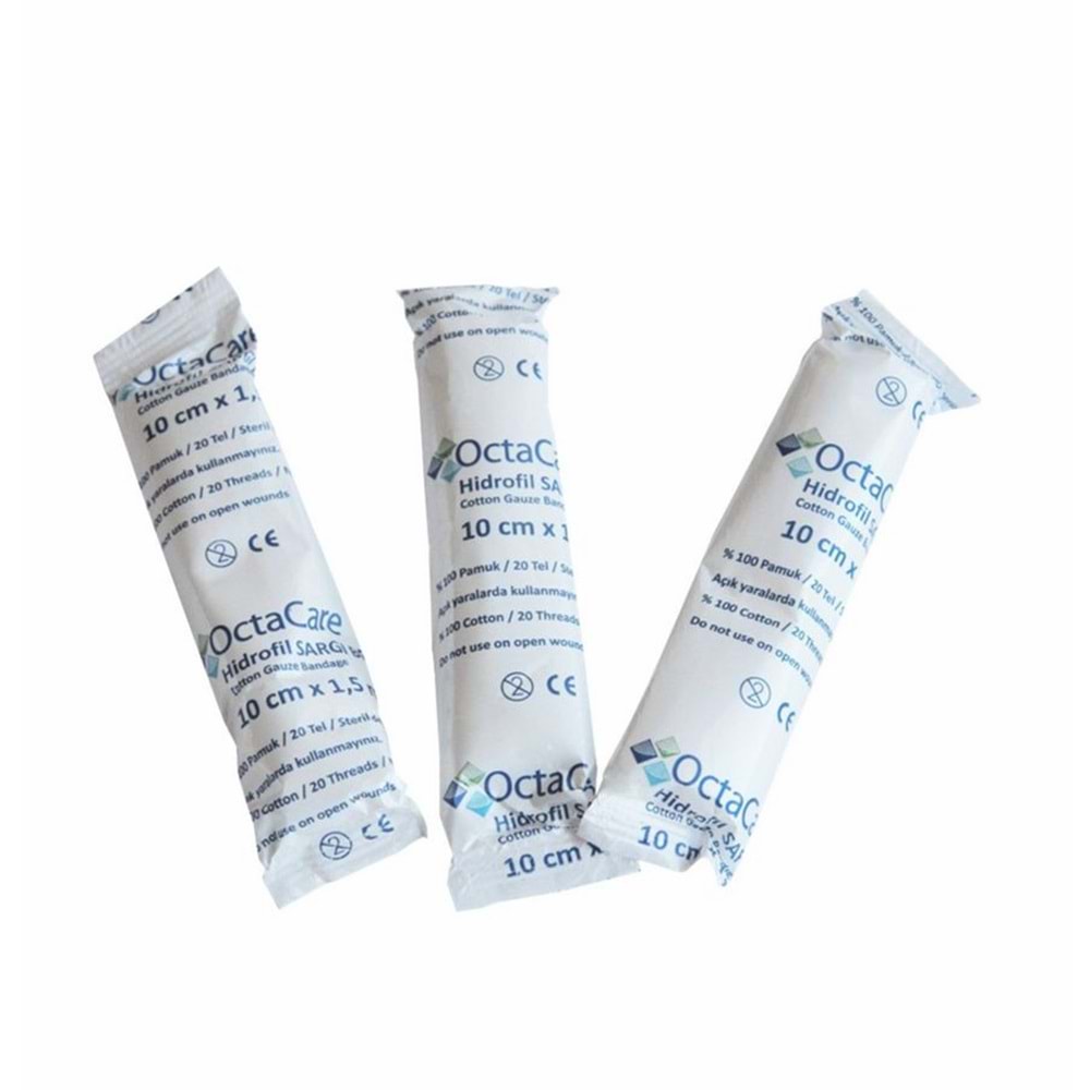 OctaCare Hidrofil Sargı Bezi 10cm x 1,5m