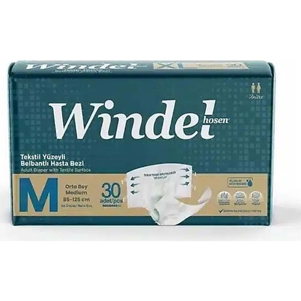 Belbantlı Medium 30lu Hasta Alt Bezi Windel