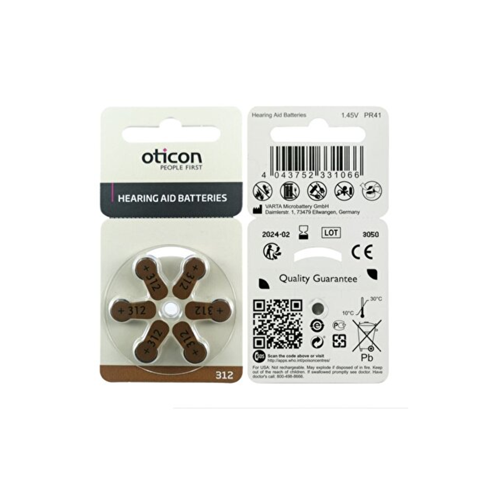 Otican 316 İşitme Cihaz Pili 6 Lı Pk