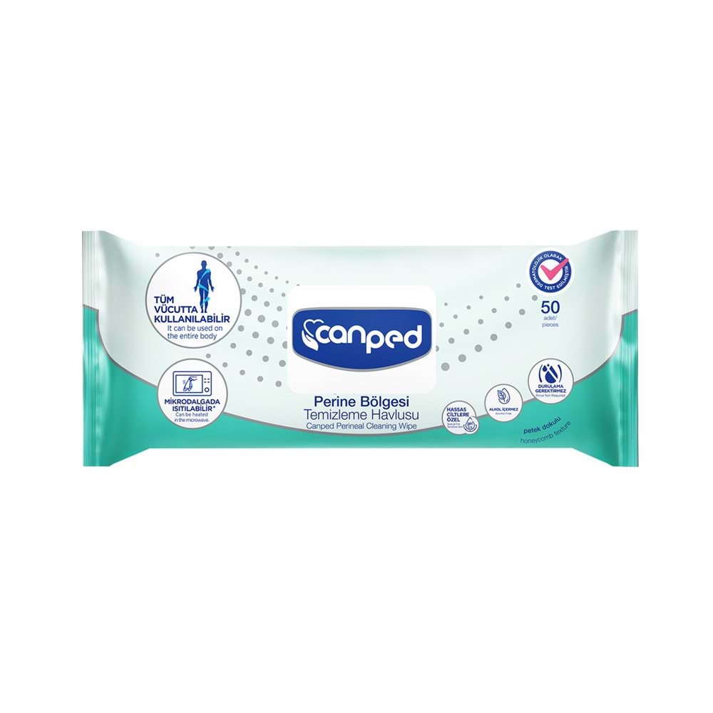 Canped Perine Temizleme Havlusu 50 li