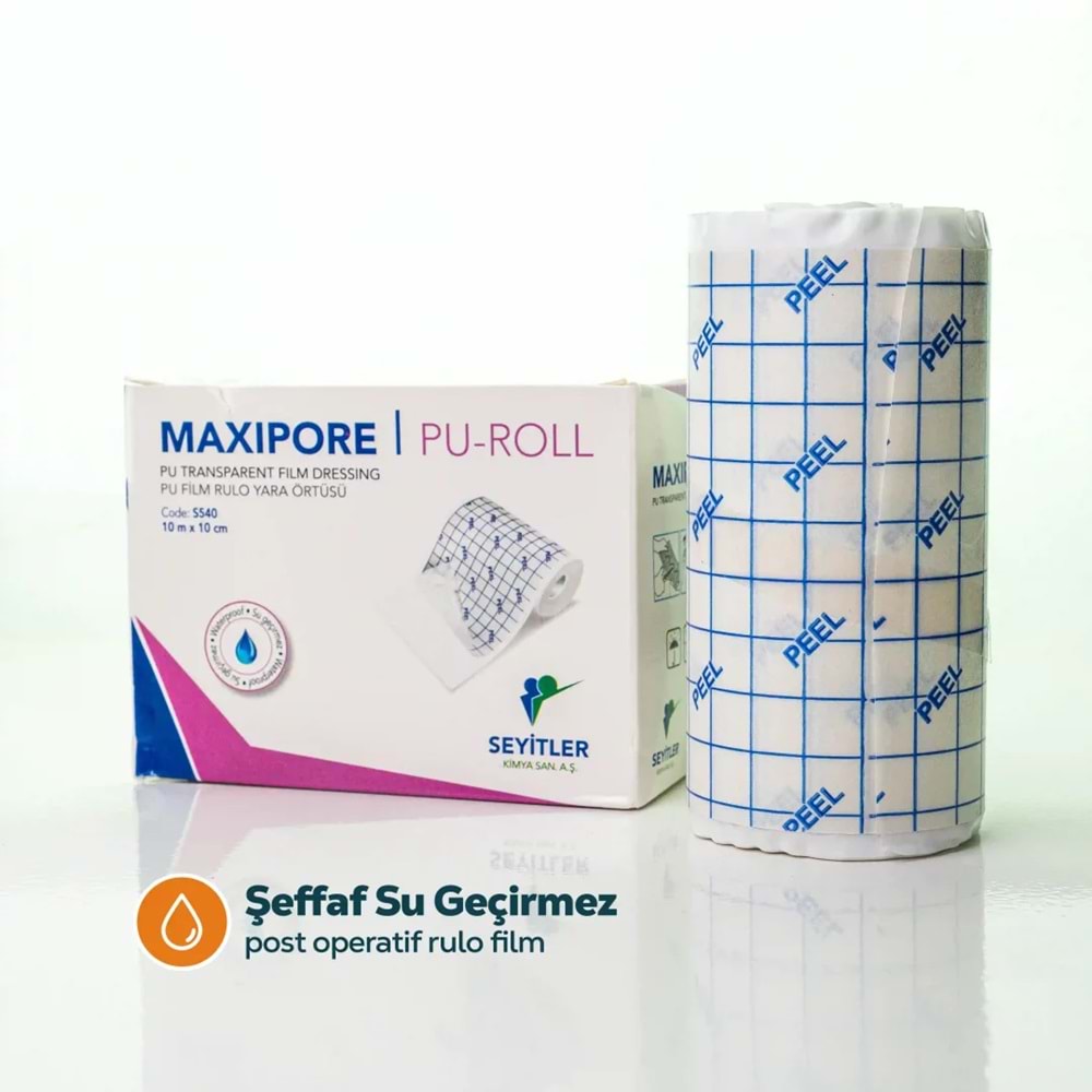 Maxipore Pu-Roll Film Yara Örtüsü 10m*10cm