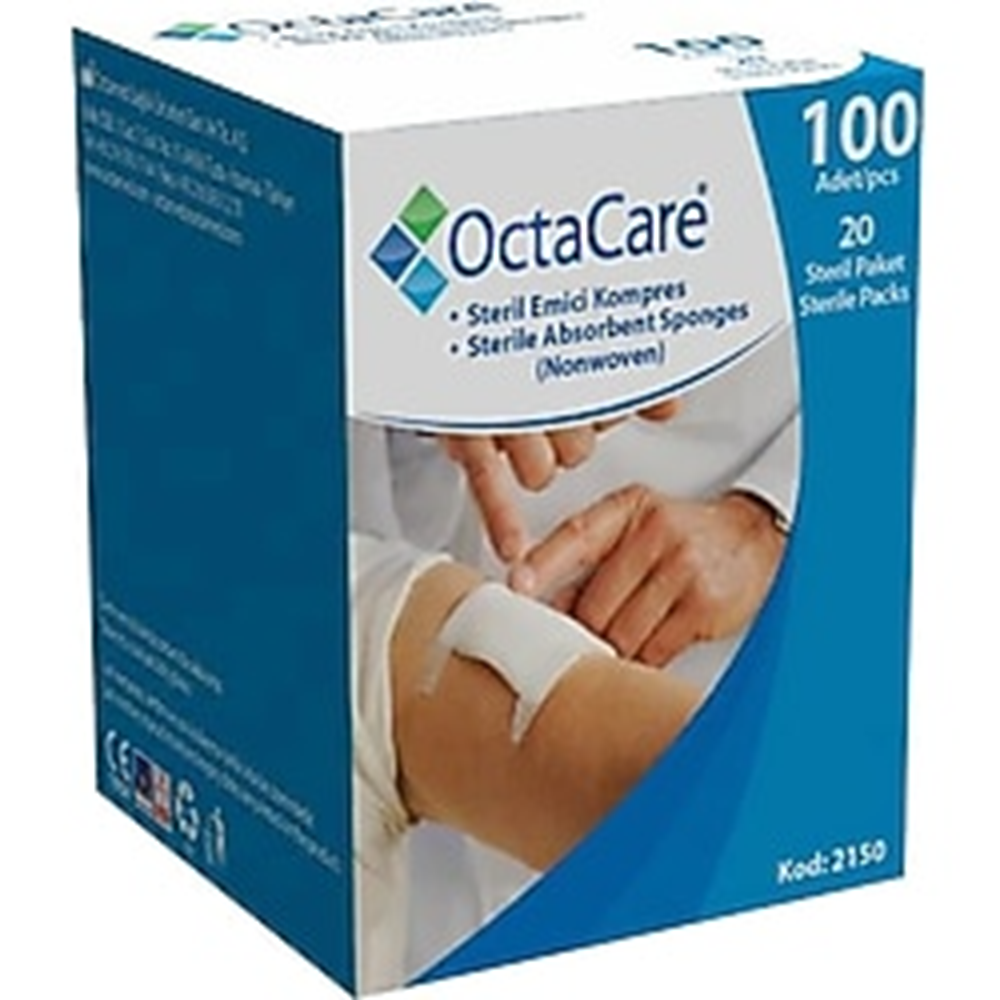 Octacare Steril Spanç Gaz Kompres7,5*7,5 100lü