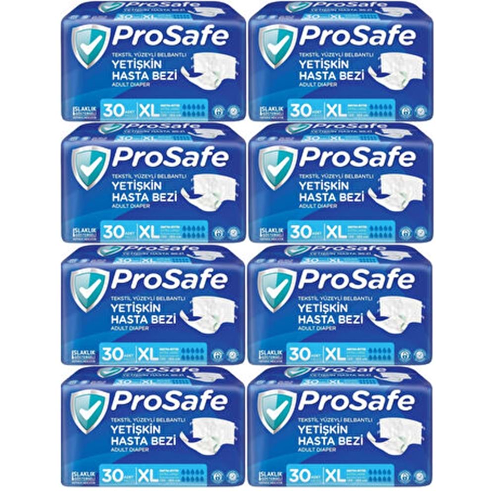 Prosafe Bel Bantlı XL Tekstil Hasta Alt Bezi 30*8 240 adet