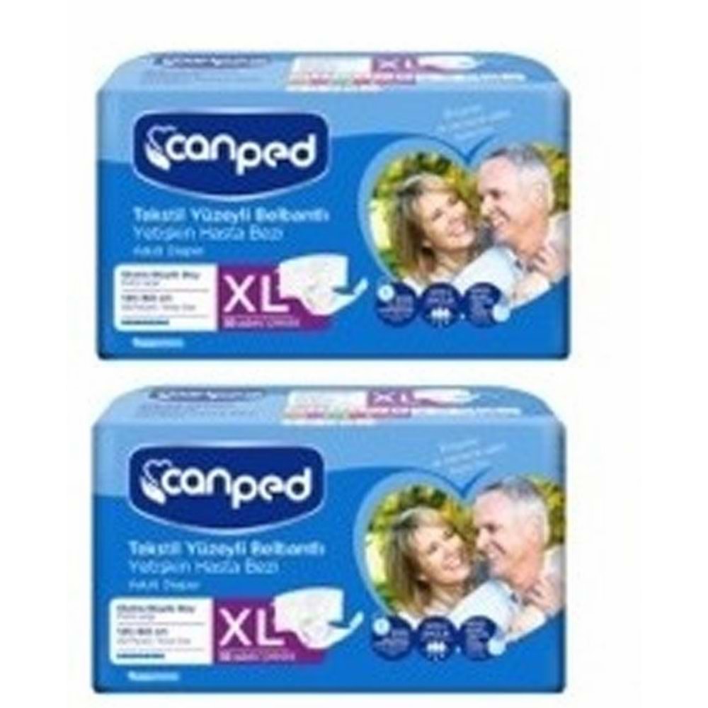 Canped Bel Bantlı XLarge Tekstil Hasta Alt Bez 30*2 60 adet