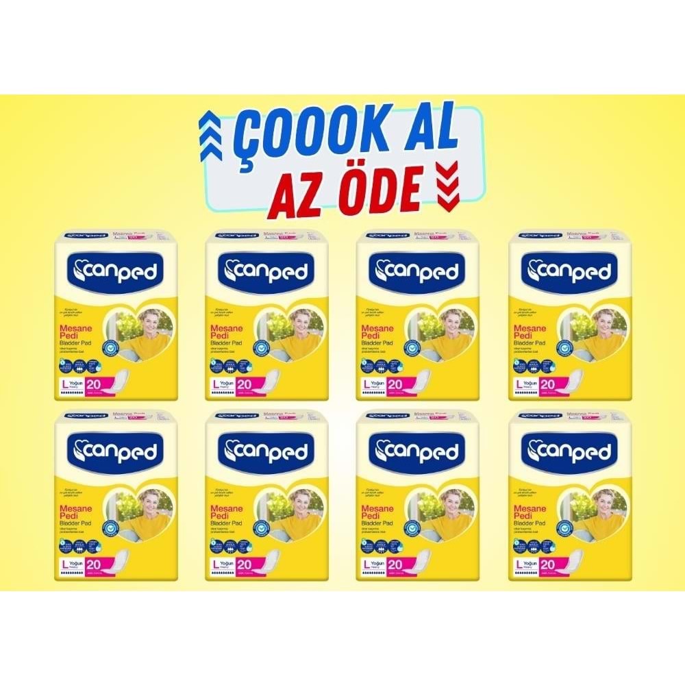 Canped Mesane Pedi Yoğun Large 20*8 160 Adet