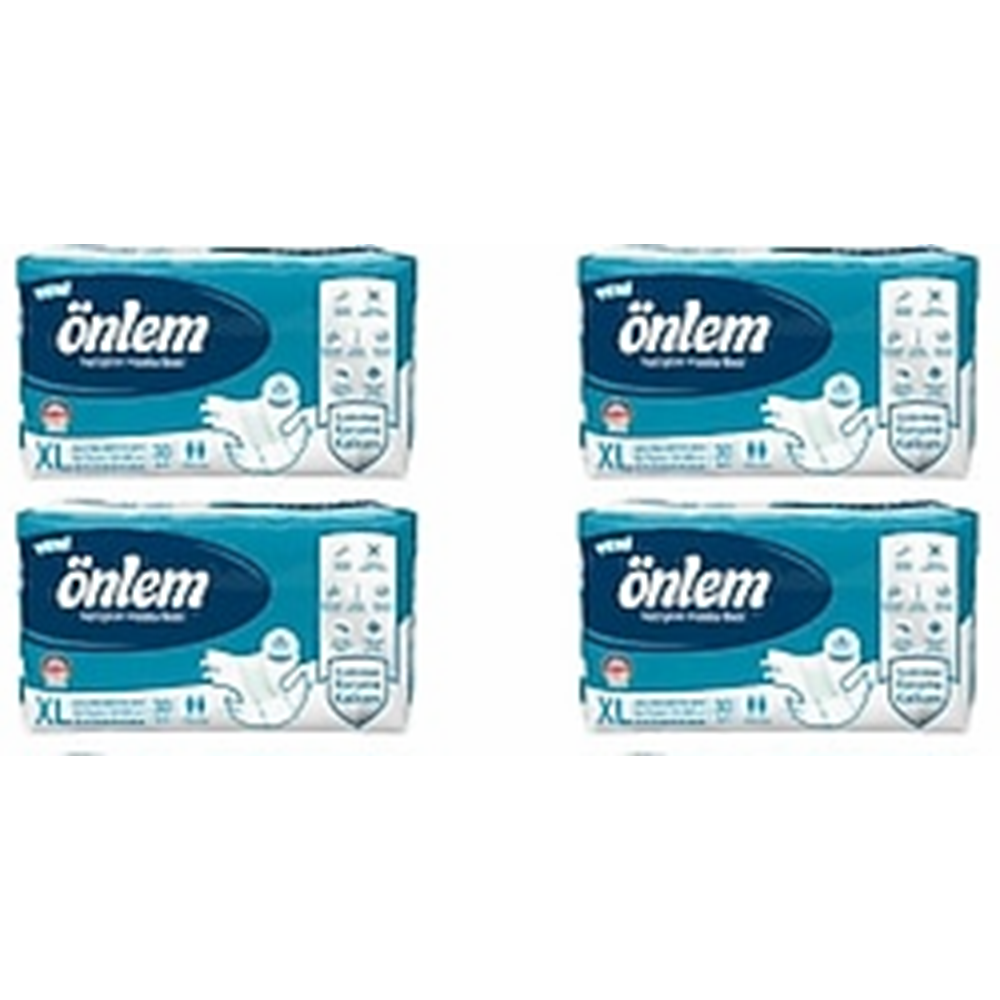 Önlem Bel Bantlı XLarge Tekstil Hasta Alt Bez 30*4 120 adet