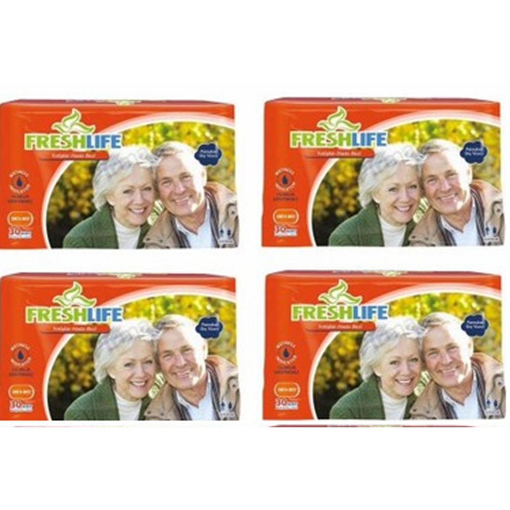 Freshlife Bel Bantlı Medium Tekstil Hasta Alt Bez 30*4 120 adet