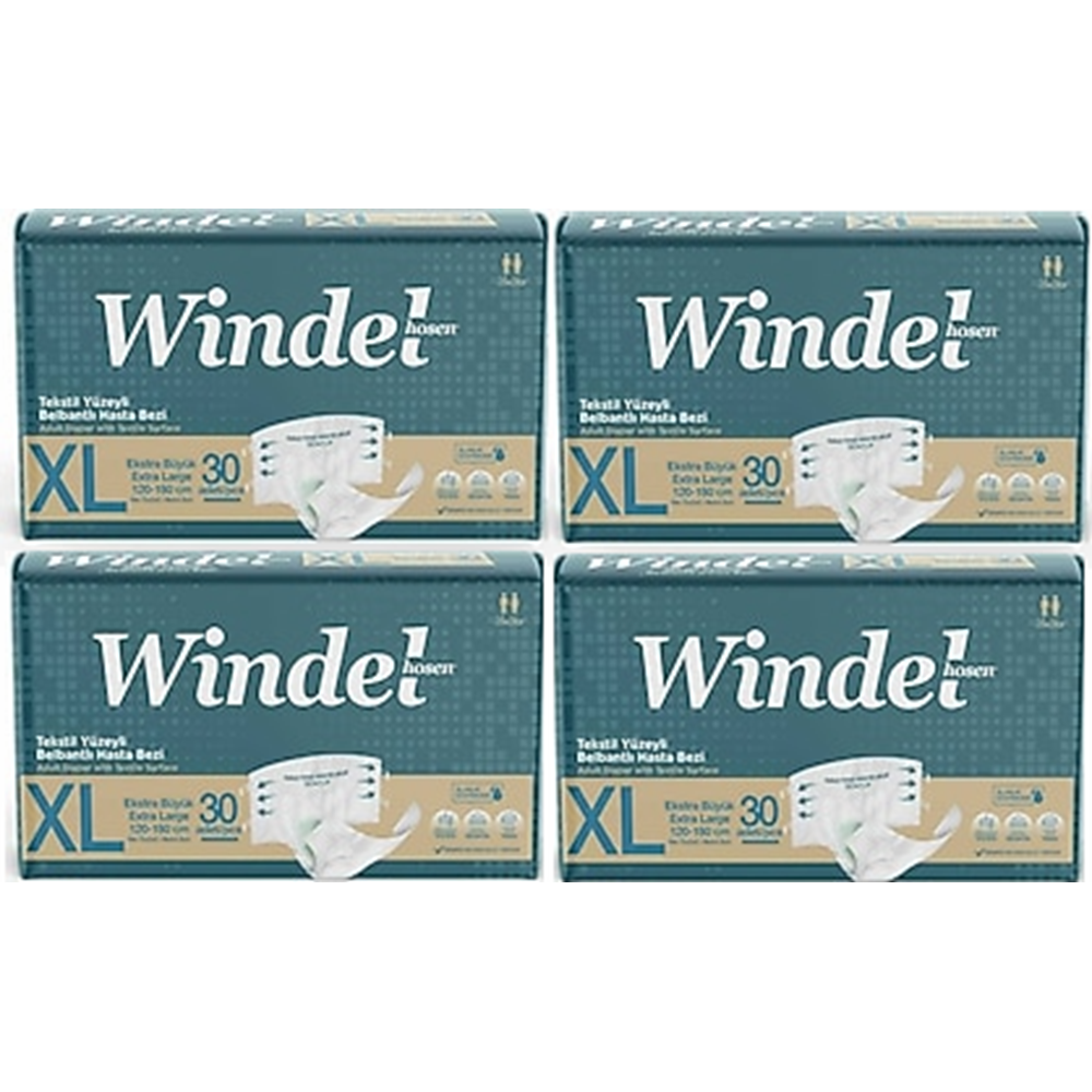 Windel Belbantlı XLarge Hasta Alt Bezi 30*4 120 Adet