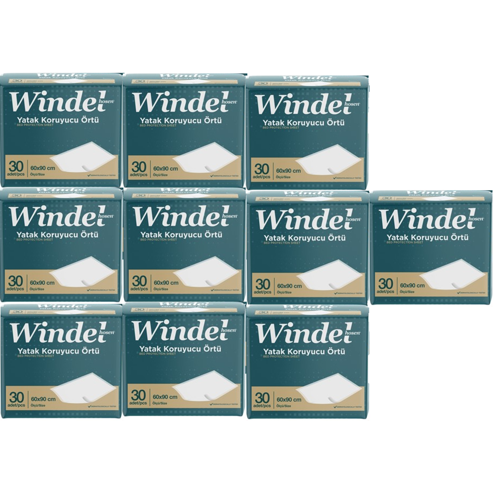 Windel 60*90 Yatak Koruyucu 30*10 300 Adet