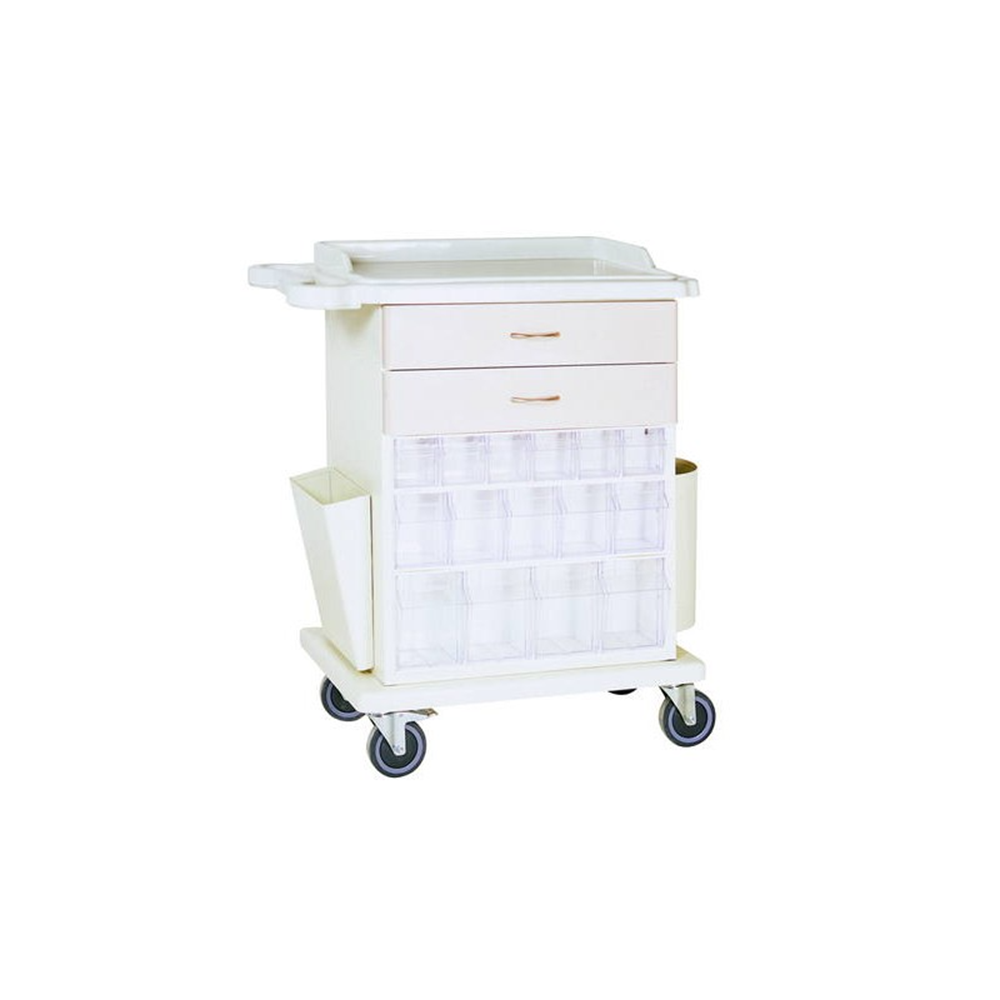 İlaç Pansuman Arabası Abs Metal 3 Çekmeci