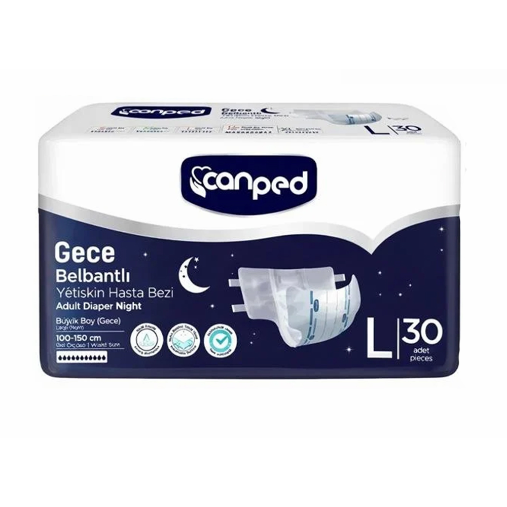 Canped Gece Bel Bantlı Large 30lu