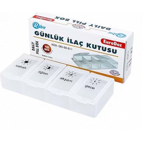 Günlük İlaç Saklama Kutusu