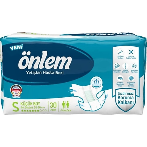 Önlem Bel Bantlı Smal Tekstil Hasta ALt Bezi 30lu