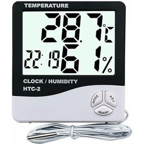 Derece Isı Nem Ölçer Dış Ortam ve Dolap İçi Sensör