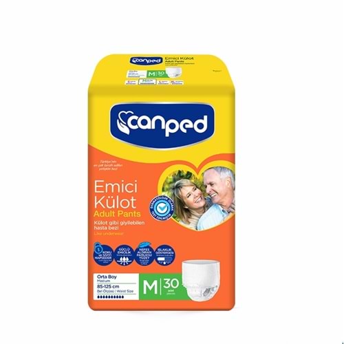 Canped Emici Külot 30 lu Medium (orta) Hasta Alt Bezi