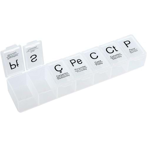 Haftalık İlaç Saklama Kutusu