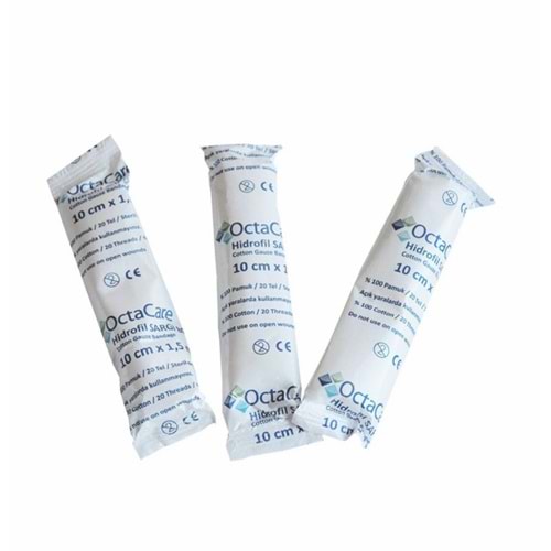 OctaCare Hidrofil Sargı Bezi 10cm x 1,5m