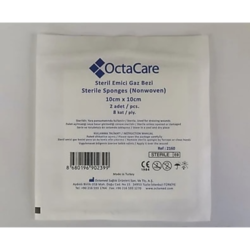 Octacare Steril Spanç 10cm*10cm 5li pk