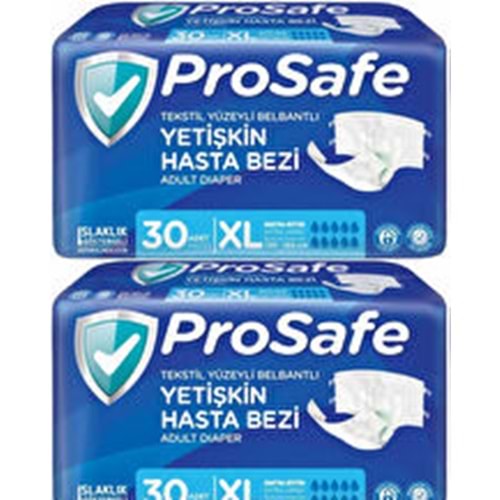 Prosafe Bel Bantlı XL Tekstil Hasta Alt Bezi 30*2 60 adet
