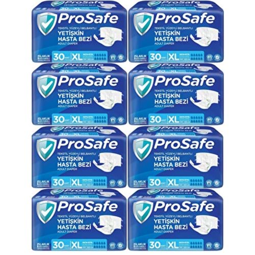 Prosafe Bel Bantlı XL Tekstil Hasta Alt Bezi 30*8 240 adet