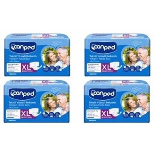 Canped Bel Bantlı XLarge Tekstil Hasta Alt Bez 30*4 120 adet