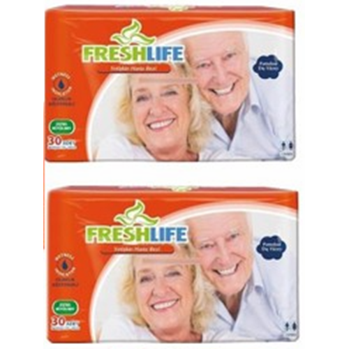 Freshlife Bel Bantlı XLarge Tekstil Hasta Alt Bezi 30*2 60 adet