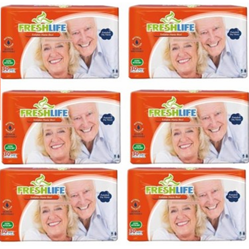 Freshlife Bel Bantlı XLarge Tekstil Hasta Alt Bezi 30*6 180 adet