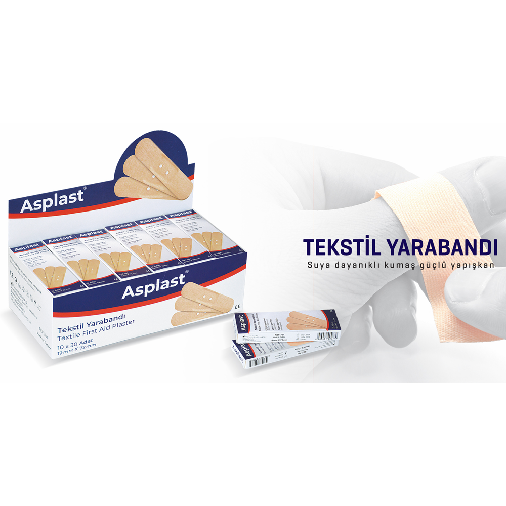Yara Bandı Tekstil 10*30 Adet 19mm*72mm