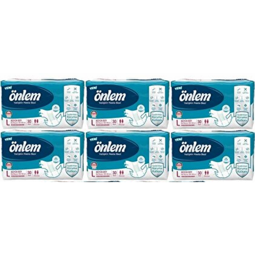 Önlem Bel Bantlı Large Tekstil Hasta Alt Bez 30*6 180 adet