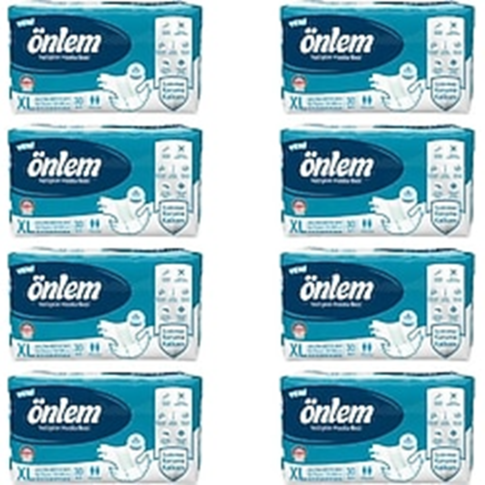 Önlem Bel Bantlı XLarge Tekstil Hasta Alt Bez 30*8 240 adet