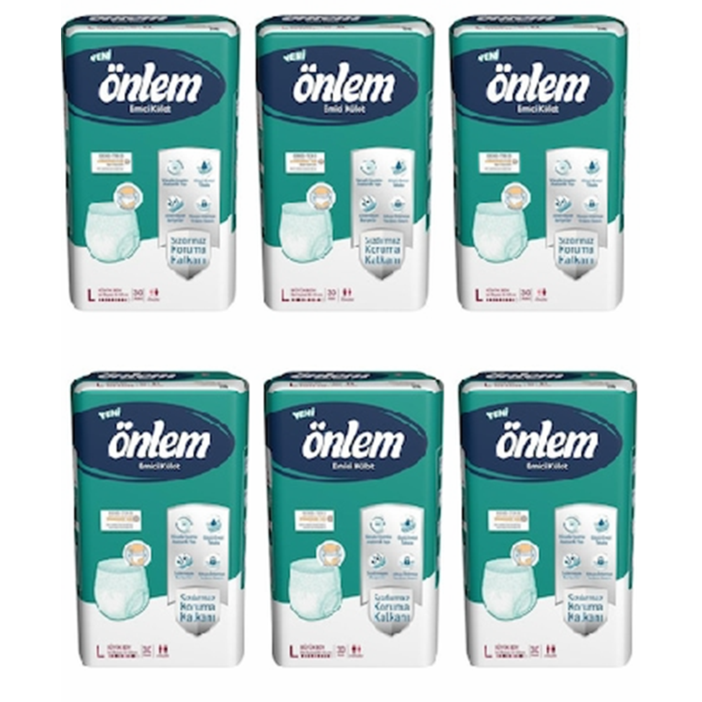 Önlem Emici Külot Large 30*6 180 adet