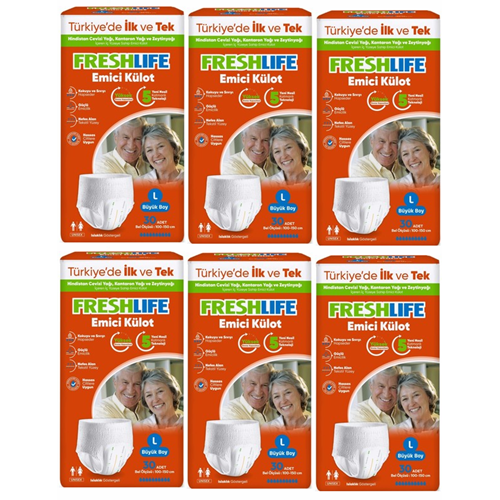 Freshlife Külotlu Large Tekstil Hasta Alt Bezi 30*6 180 adet