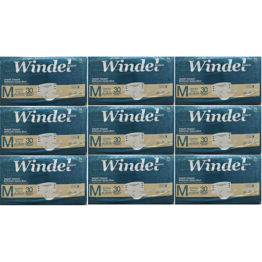 Windel Belbantlı Medium Hasta Alt Bezi 30*8 240 Adet