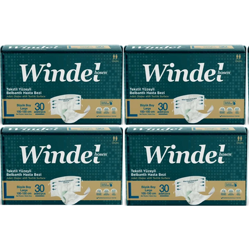 Windel Belbantlı Large Hasta Alt Bezi 30*4 120 Adet
