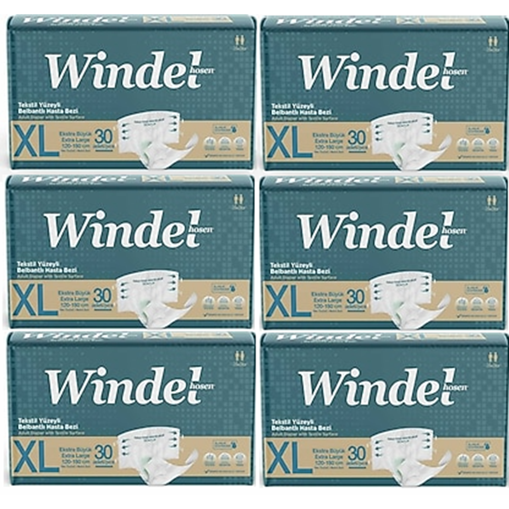 Windel Belbantlı XLarge Hasta Alt Bezi 30*6 180 Adet