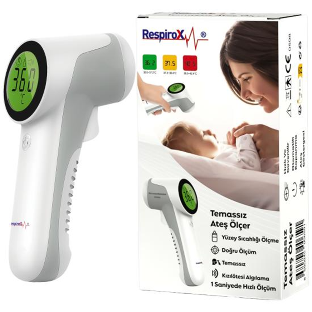 Respirox Temassız Ateş Ölçer JM-01801